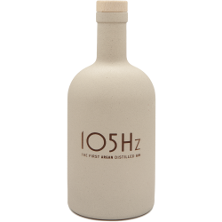 Bottle of 105Hz gin