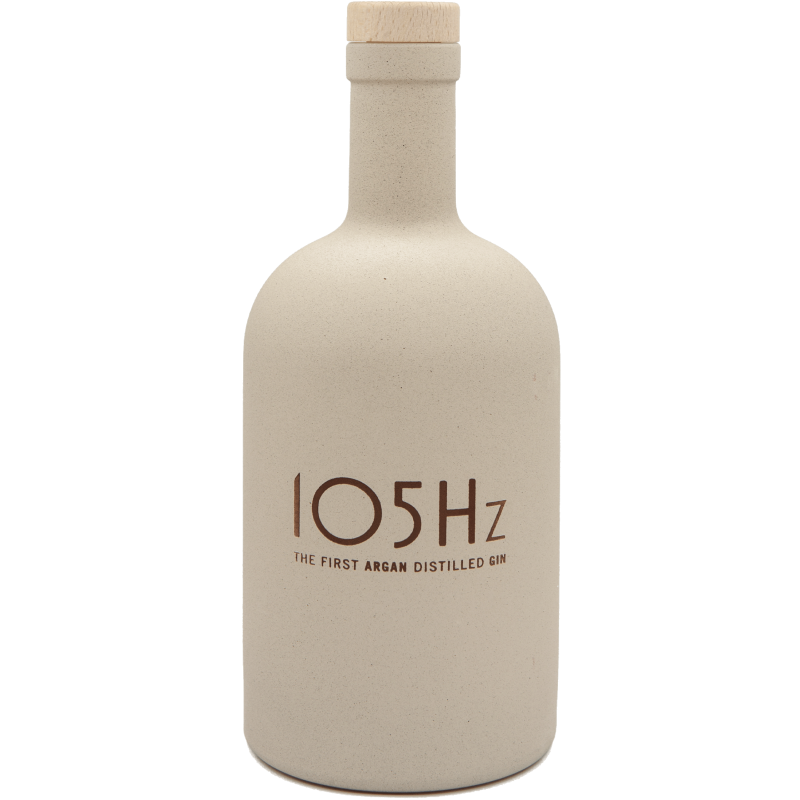 Bottle of 105Hz gin